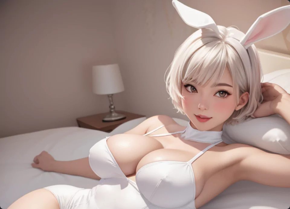 anime bunny girl with big boobs